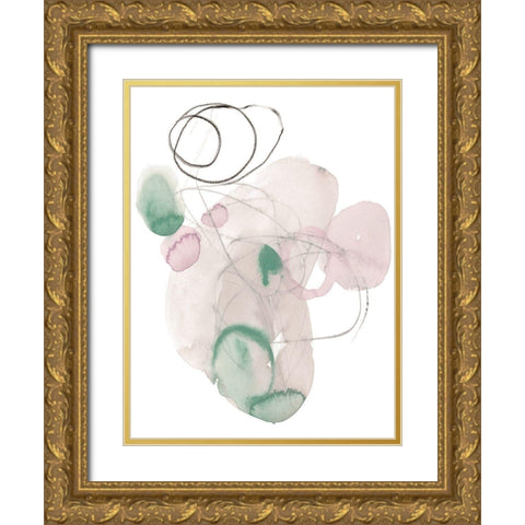 Sea Glass Stack IV Gold Ornate Wood Framed Art Print with Double Matting by Parker, Jennifer Paxton