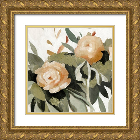 Floral Disarray II Gold Ornate Wood Framed Art Print with Double Matting by Scarvey, Emma