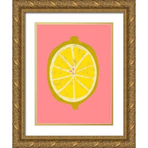 Fruit Party II Gold Ornate Wood Framed Art Print with Double Matting by Zarris, Chariklia