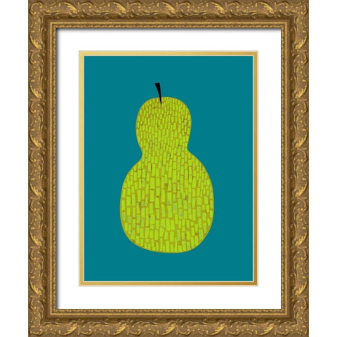 Fruit Party IV Gold Ornate Wood Framed Art Print with Double Matting by Zarris, Chariklia