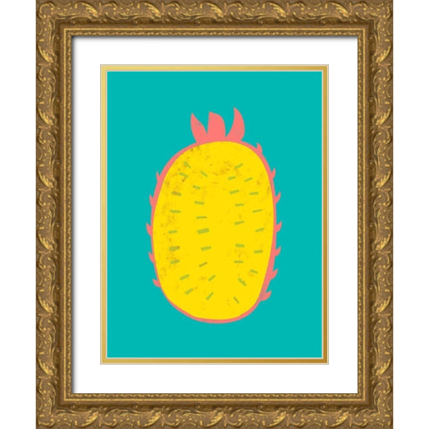 Fruit Party V Gold Ornate Wood Framed Art Print with Double Matting by Zarris, Chariklia