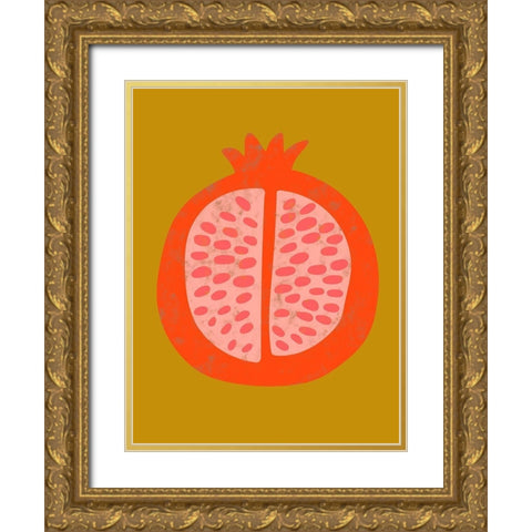 Fruit Party VI Gold Ornate Wood Framed Art Print with Double Matting by Zarris, Chariklia