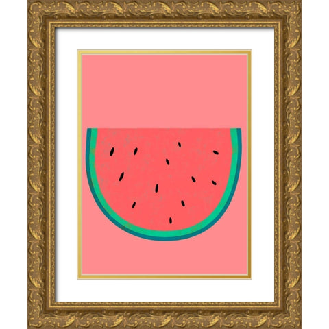Fruit Party VIII Gold Ornate Wood Framed Art Print with Double Matting by Zarris, Chariklia