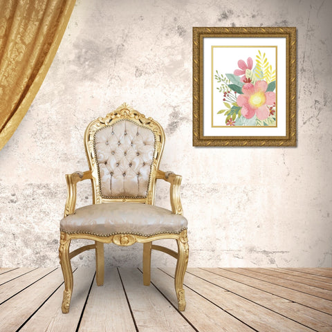 Colossal Florals II Gold Ornate Wood Framed Art Print with Double Matting by Popp, Grace