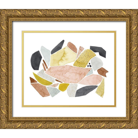 Tuscan Terazzo I Gold Ornate Wood Framed Art Print with Double Matting by Popp, Grace