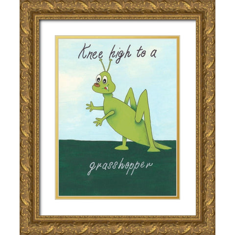 Animal Expressions VI Gold Ornate Wood Framed Art Print with Double Matting by Moore, Regina