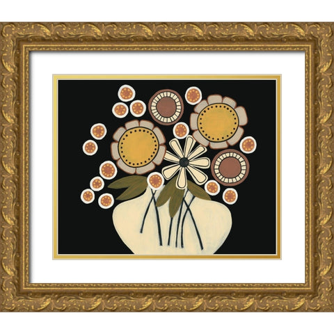 Summer Garden Floral II Gold Ornate Wood Framed Art Print with Double Matting by Moore, Regina