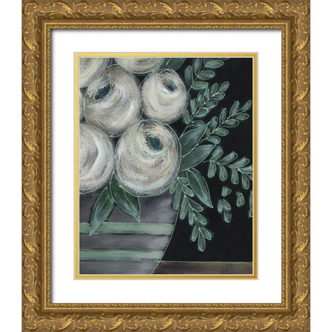 Greenhouse Bouquet II Gold Ornate Wood Framed Art Print with Double Matting by Moore, Regina