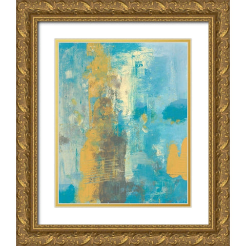 Caribbean Sea II Gold Ornate Wood Framed Art Print with Double Matting by Moore, Regina