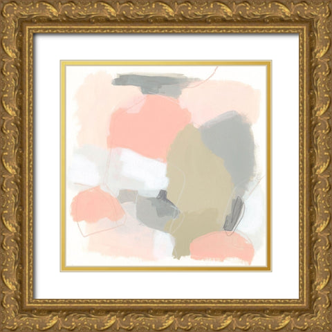 Pink Cloud III Gold Ornate Wood Framed Art Print with Double Matting by Vess, June Erica