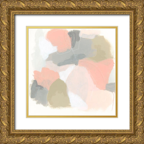 Pink Cloud IV Gold Ornate Wood Framed Art Print with Double Matting by Vess, June Erica