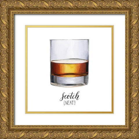 Classic Happy Hour I Gold Ornate Wood Framed Art Print with Double Matting by Popp, Grace