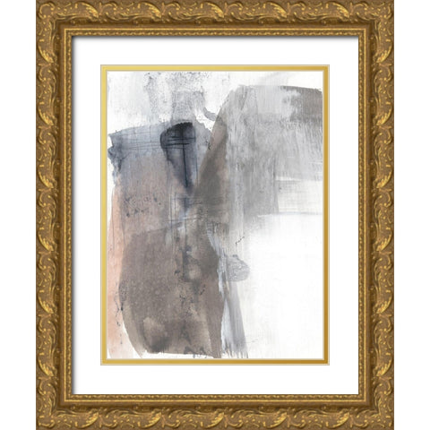 Sepia Blush II Gold Ornate Wood Framed Art Print with Double Matting by Goldberger, Jennifer