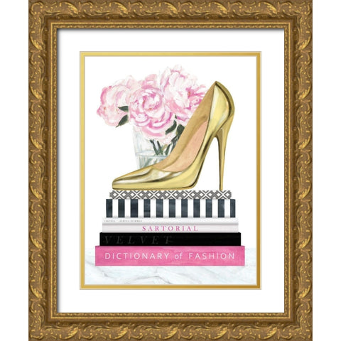 Get Glam II Gold Ornate Wood Framed Art Print with Double Matting by Borges, Victoria