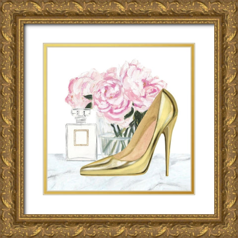 Get Glam VIII Gold Ornate Wood Framed Art Print with Double Matting by Borges, Victoria