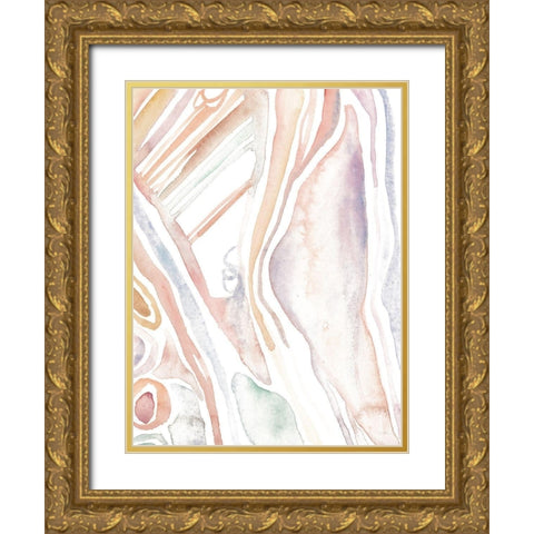 Life Form IV Gold Ornate Wood Framed Art Print with Double Matting by Wang, Melissa