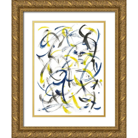 The Appearance of Wind II Gold Ornate Wood Framed Art Print with Double Matting by Wang, Melissa