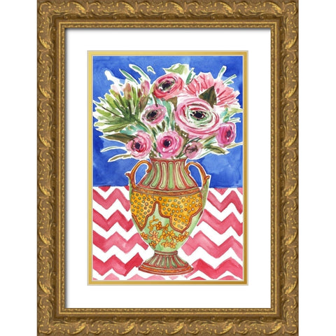 Morning Break II Gold Ornate Wood Framed Art Print with Double Matting by Wang, Melissa