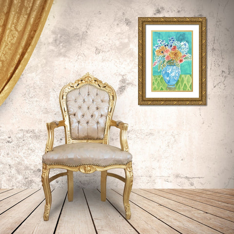 Morning Break IV Gold Ornate Wood Framed Art Print with Double Matting by Wang, Melissa