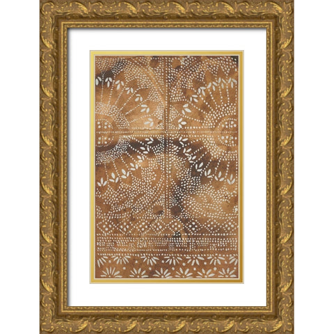 Clay Journey I Gold Ornate Wood Framed Art Print with Double Matting by Zarris, Chariklia
