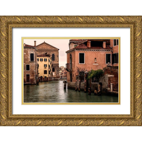 Balcony with a View Gold Ornate Wood Framed Art Print with Double Matting by Head, Danny