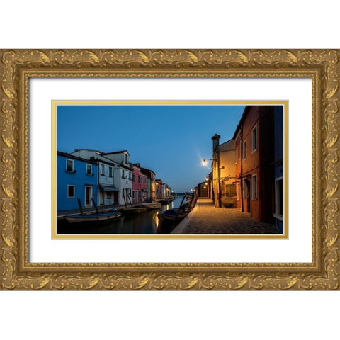 Daybreak in Burano I Gold Ornate Wood Framed Art Print with Double Matting by Head, Danny
