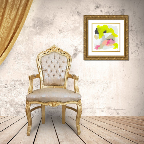 Capriccio III Gold Ornate Wood Framed Art Print with Double Matting by Vess, June Erica