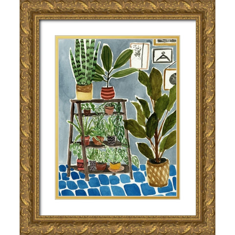 Way to the Jungle IV Gold Ornate Wood Framed Art Print with Double Matting by Wang, Melissa