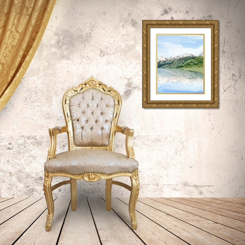 Mirror Lake II Gold Ornate Wood Framed Art Print with Double Matting by Popp, Grace