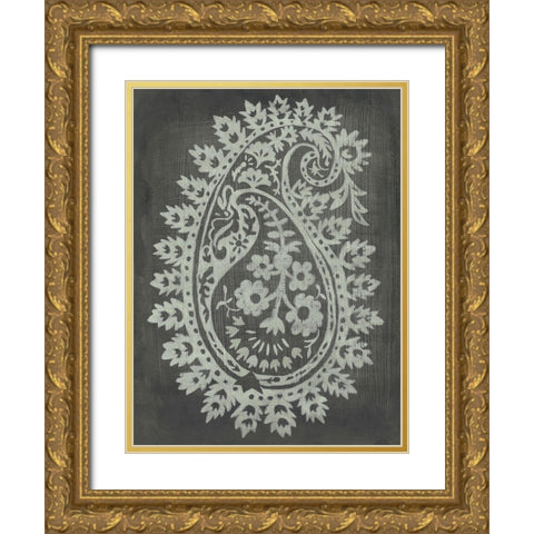 Lola I Gold Ornate Wood Framed Art Print with Double Matting by Zarris, Chariklia