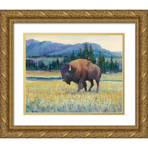 Animals of the West II Gold Ornate Wood Framed Art Print with Double Matting by OToole, Tim