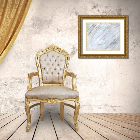 Soft Fronds II Gold Ornate Wood Framed Art Print with Double Matting by Wilkins, Suzanne