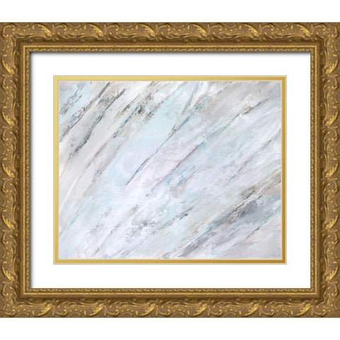 Soft Fronds II Gold Ornate Wood Framed Art Print with Double Matting by Wilkins, Suzanne