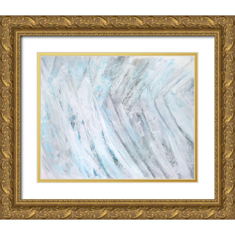 Soft Fronds III Gold Ornate Wood Framed Art Print with Double Matting by Wilkins, Suzanne