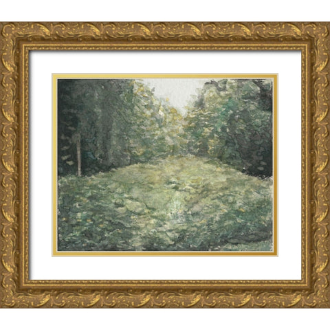 Virginia Forest I Gold Ornate Wood Framed Art Print with Double Matting by Chabot, Natasha