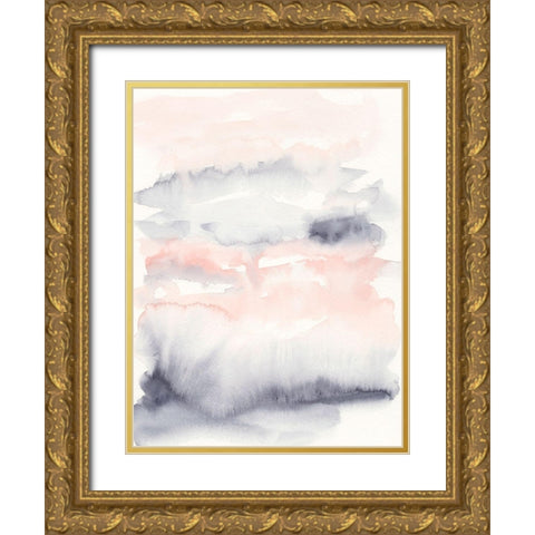 Violet and Blush I Gold Ornate Wood Framed Art Print with Double Matting by Harper, Ethan