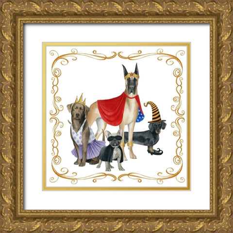 Howloween I Gold Ornate Wood Framed Art Print with Double Matting by Popp, Grace