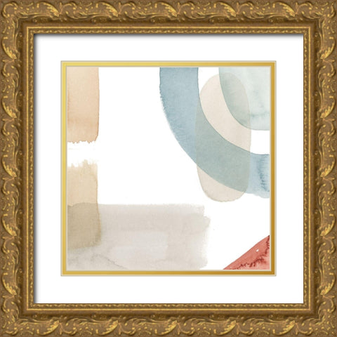 Moderne III Gold Ornate Wood Framed Art Print with Double Matting by Popp, Grace