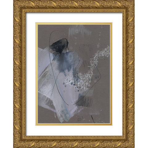 Matrix Pathways I Gold Ornate Wood Framed Art Print with Double Matting by Goldberger, Jennifer