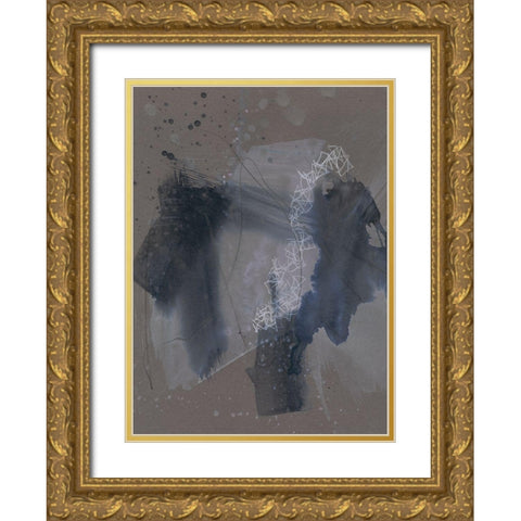 Matrix Pathways II Gold Ornate Wood Framed Art Print with Double Matting by Goldberger, Jennifer