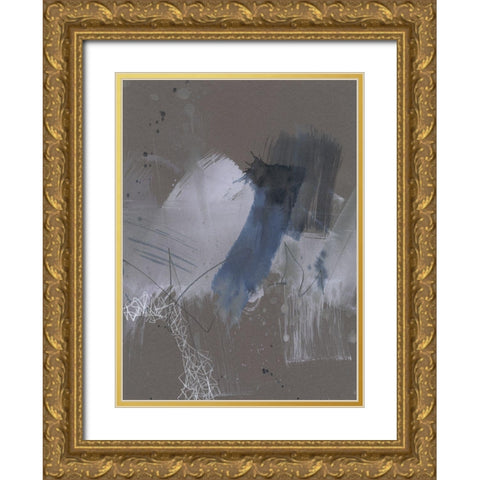 Matrix Pathways III Gold Ornate Wood Framed Art Print with Double Matting by Goldberger, Jennifer