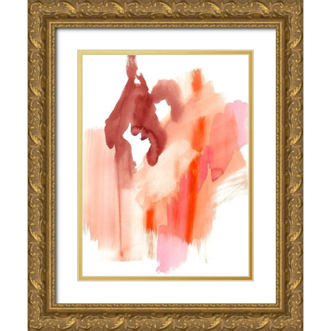 Flowing Sunset I Gold Ornate Wood Framed Art Print with Double Matting by Goldberger, Jennifer