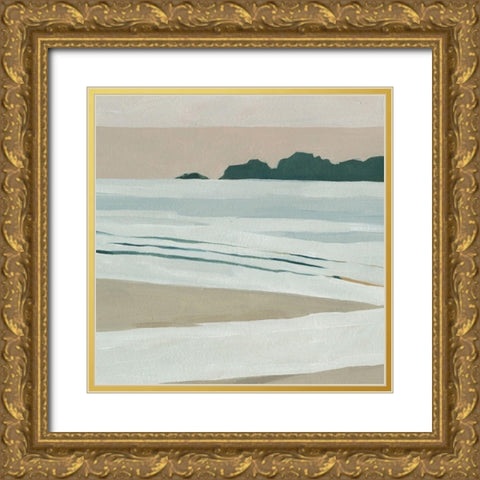 Coastal Lines I Gold Ornate Wood Framed Art Print with Double Matting by Scarvey, Emma