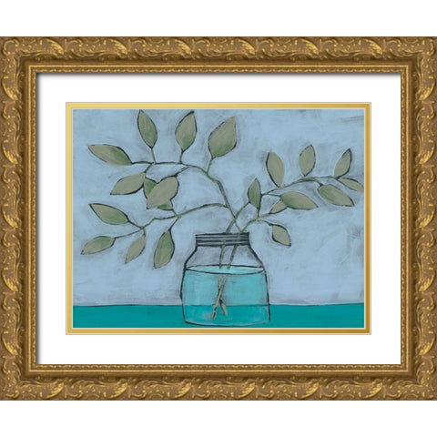 Jar of Stems II Gold Ornate Wood Framed Art Print with Double Matting by Moore, Regina