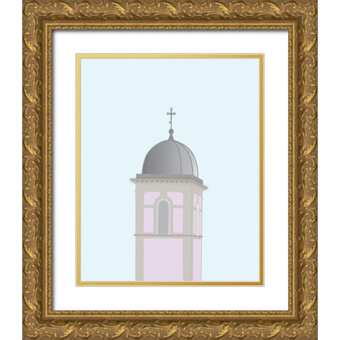 Travel Europe--Pedona Gold Ornate Wood Framed Art Print with Double Matting by Soerensen, Gurli