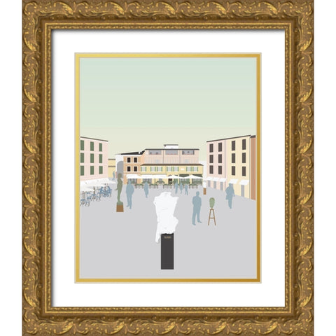 Travel Europe--Pietrasanta Gold Ornate Wood Framed Art Print with Double Matting by Soerensen, Gurli