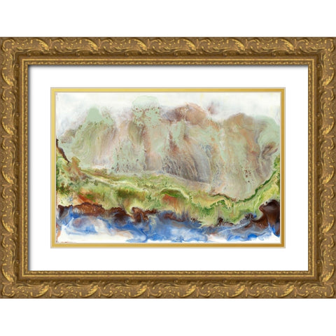 Cliffs of Dover I Gold Ornate Wood Framed Art Print with Double Matting by Ludwig, Alicia