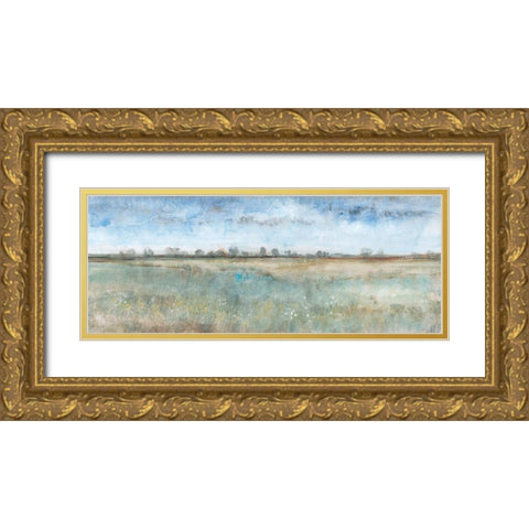 Open Field I Gold Ornate Wood Framed Art Print with Double Matting by OToole, Tim