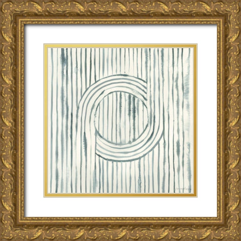 Gyrate I Gold Ornate Wood Framed Art Print with Double Matting by Lam, Vanna