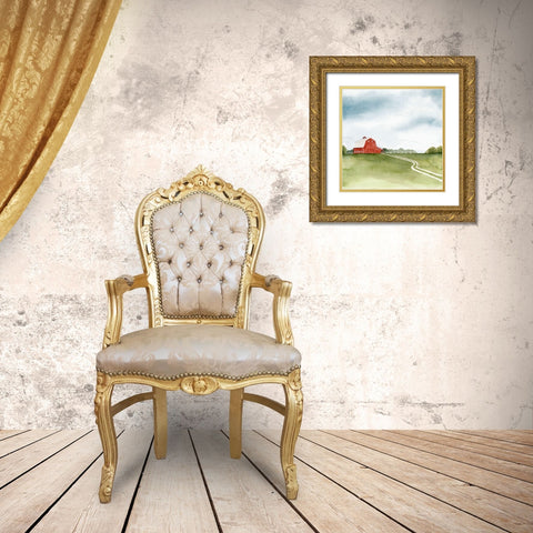 Kentucky Sky I Gold Ornate Wood Framed Art Print with Double Matting by Popp, Grace
